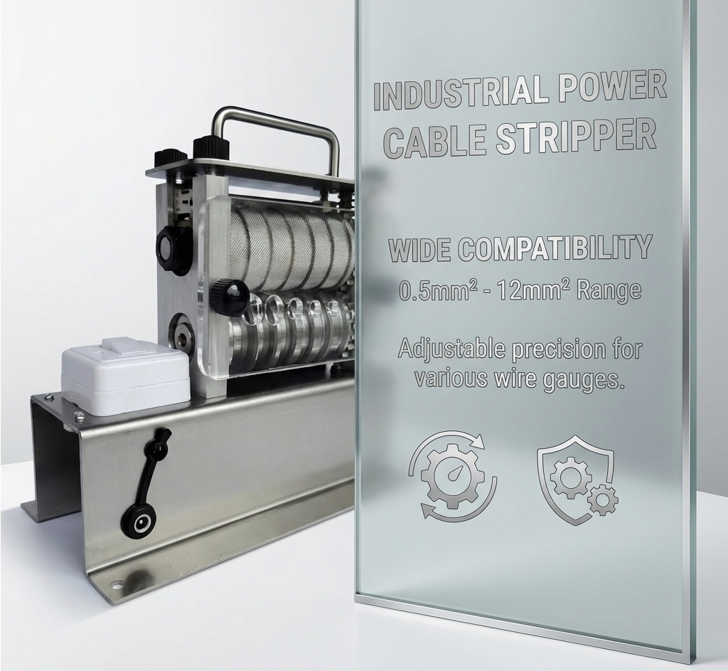 New electric wire stripping machine 7-channel automatic wire stripper (stainless steel)