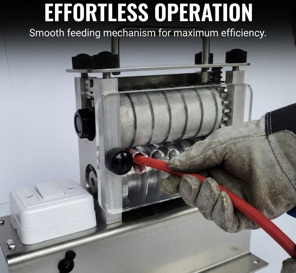 New electric wire stripping machine 7-channel automatic wire stripper (stainless steel)