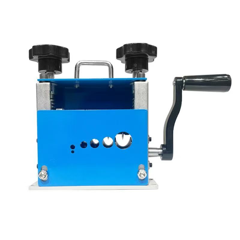 Manual wire stripper, hand drill driven wire stripping tool, 6-slot, 5-blade design.