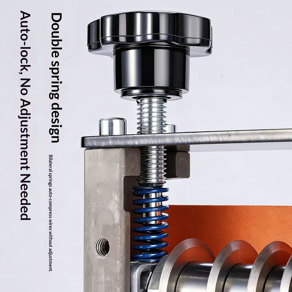 Manual wire stripper, hand drill-driven wire stripping tool, 6-slot 5-blade design, fits wires from 0.06 inches to 0.67 inches, scrap wire peeling machine