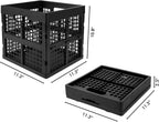 Foldable plastic storage box