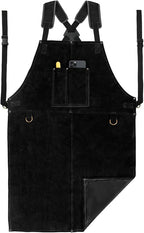 Work Apron - Heat Resistant, Flame Retardant Heavy-Duty Apron