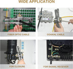 Fiber optic cable strippers with adjustable cutting depth