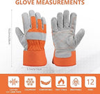 Leather work gloves
