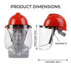 Full-face protective mask, industrial-grade shockproof face shield