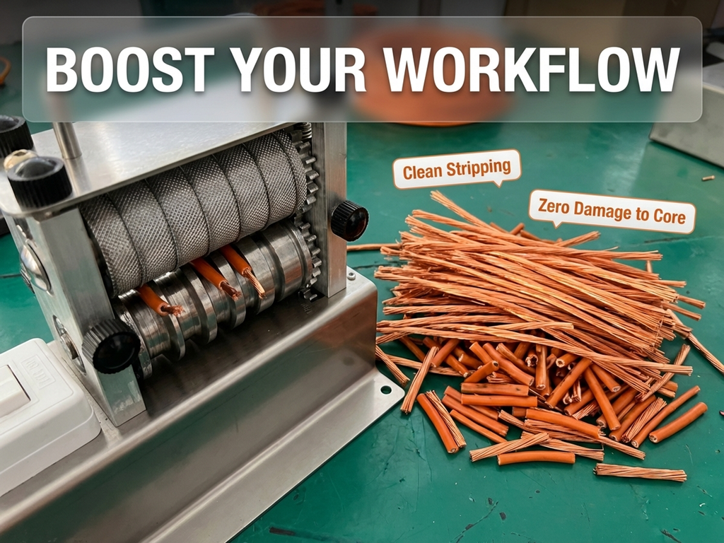 New electric wire stripping machine 7-channel automatic wire stripper (stainless steel)